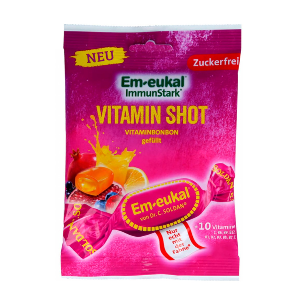 Em-Eukal Vitamin Shot Rebuçados Tosse sem Açúcar 75G